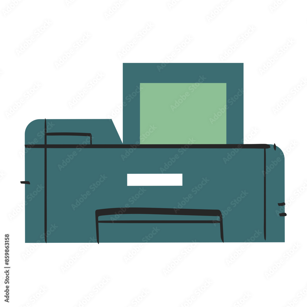 Printer handdrawn icon Printer handdrawn icon