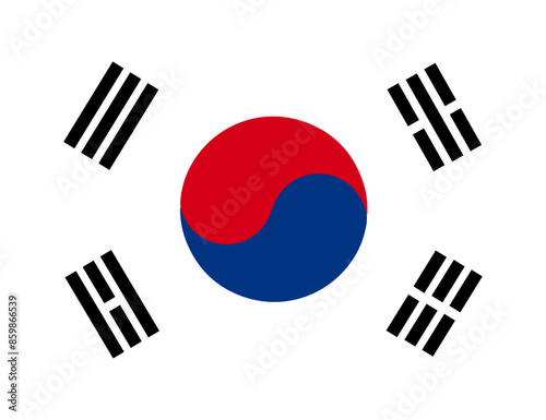 south Korea  flag illustrator country flags