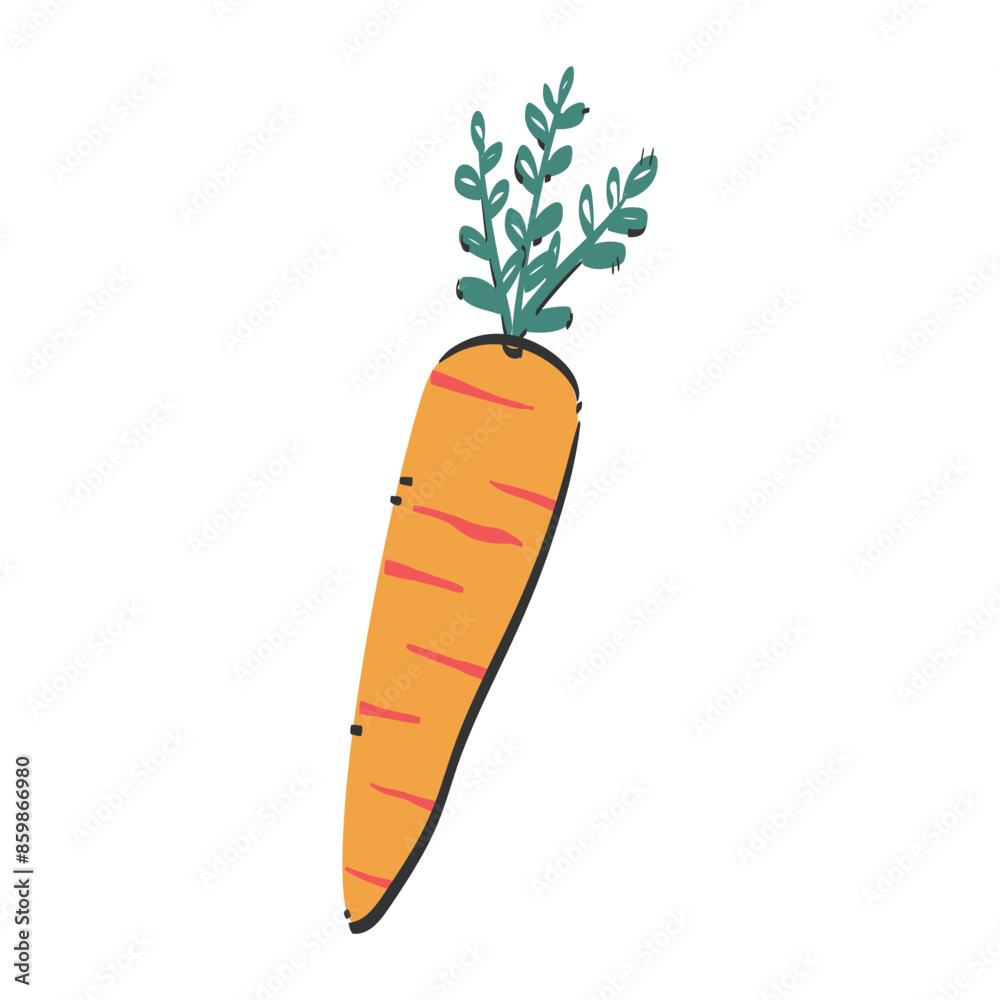 Carrot vegetable handdrawn icon Carrot vegetable handdrawn icon