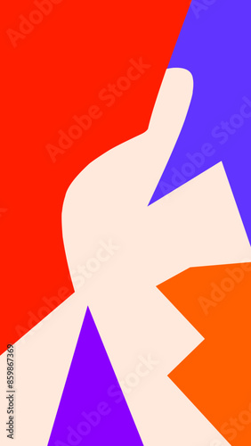 hand holding a red arrow