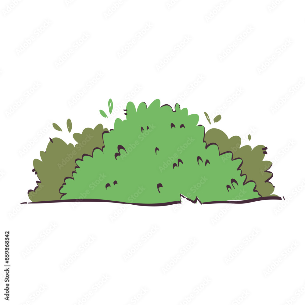 Bush handdrawn icon Bush handdrawn icon