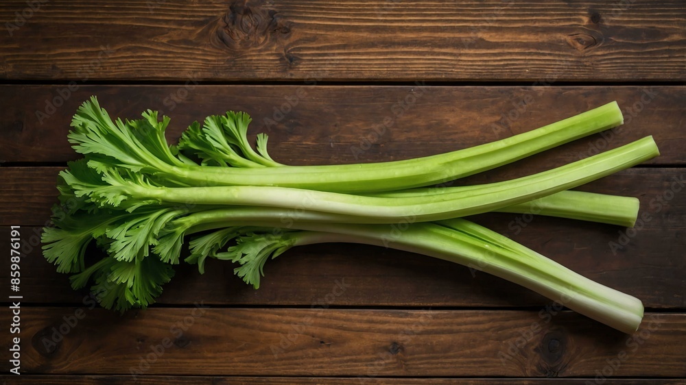 celery vegetable in wooden table celery vegetable in wooden table