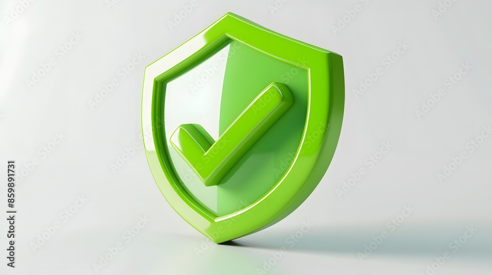 cartoon 3d Icon safety shield check mark perspective . Green symbol security safety icon. Checkmark in minimalistic style. 3d vector illustration. white background cartoon 3d Icon safety shield check mark perspective . Green symbol security safety icon. Checkmark in minimalistic style. 3d vector illustration. white background