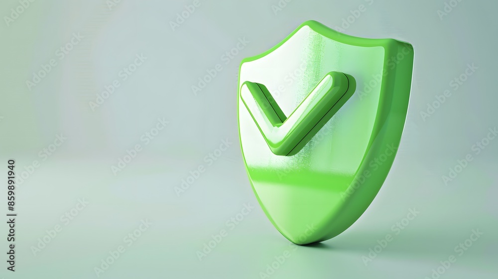 cartoon 3d Icon safety shield check mark perspective . Green symbol security safety icon. Checkmark in minimalistic style. 3d vector illustration. white background cartoon 3d Icon safety shield check mark perspective . Green symbol security safety icon. Checkmark in minimalistic style. 3d vector illustration. white background