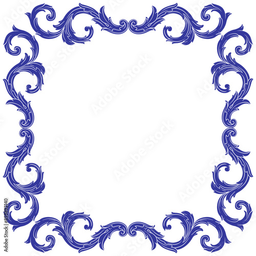 Corner Frame Vintage . Suitable for wedding invitation cards