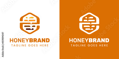 Letter Z Honey Logo, Perfect for Beekeeping and Honey Producers