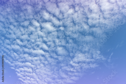 Pastel Colorful sky and cloud white. Beautiful afternoon bule sky and cloud white