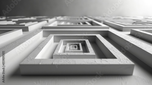 Wallpaper Mural 3-dimensional back vertical lines, tightly grouped to form a square, coming from the ground at an angle on a white background. Torontodigital.ca