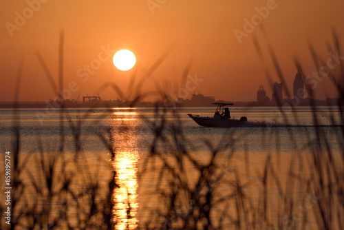Sunset Over Mobile Bay in Alabama