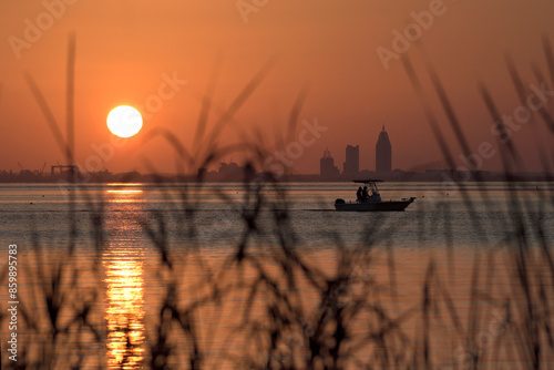 Sunset Over Mobile Bay in Alabama