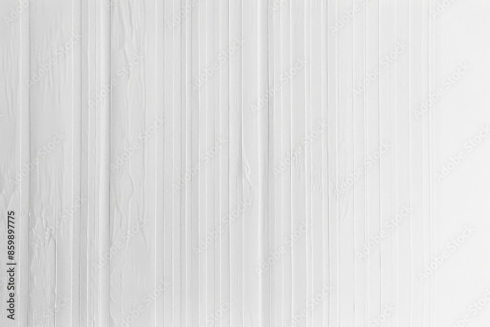 Obraz premium Textured white wall with linear downward pattern