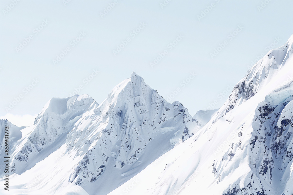 Snow mountain scenery background picture Snow mountain scenery background picture