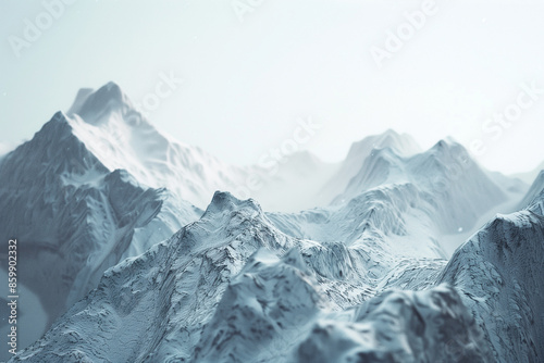 Snow mountain scenery background picture