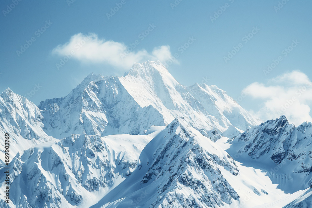 Snow mountain scenery background picture Snow mountain scenery background picture