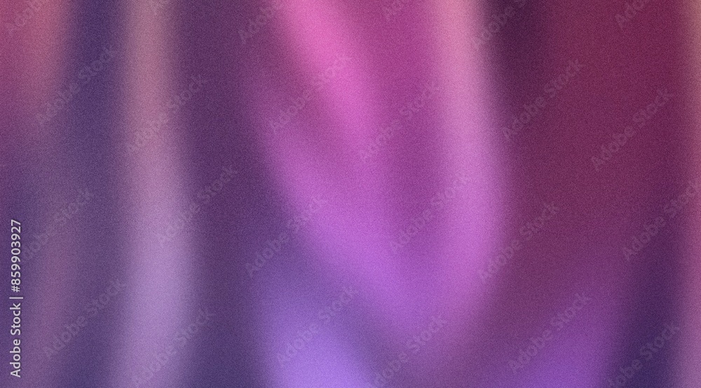Obraz premium Grainy background, noisy banner backdrop, purple pink wave shape color gradient abstract poster header cover design, abstract retro colors grungy texture gradient template