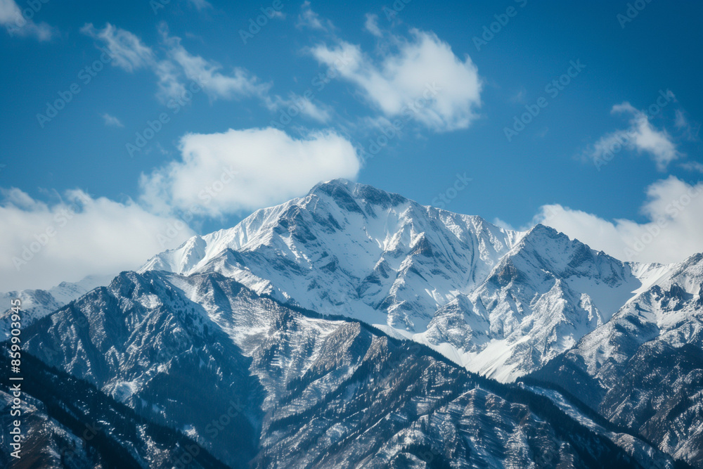 Snow-Covered Mountain Landscape Snow-Covered Mountain Landscape