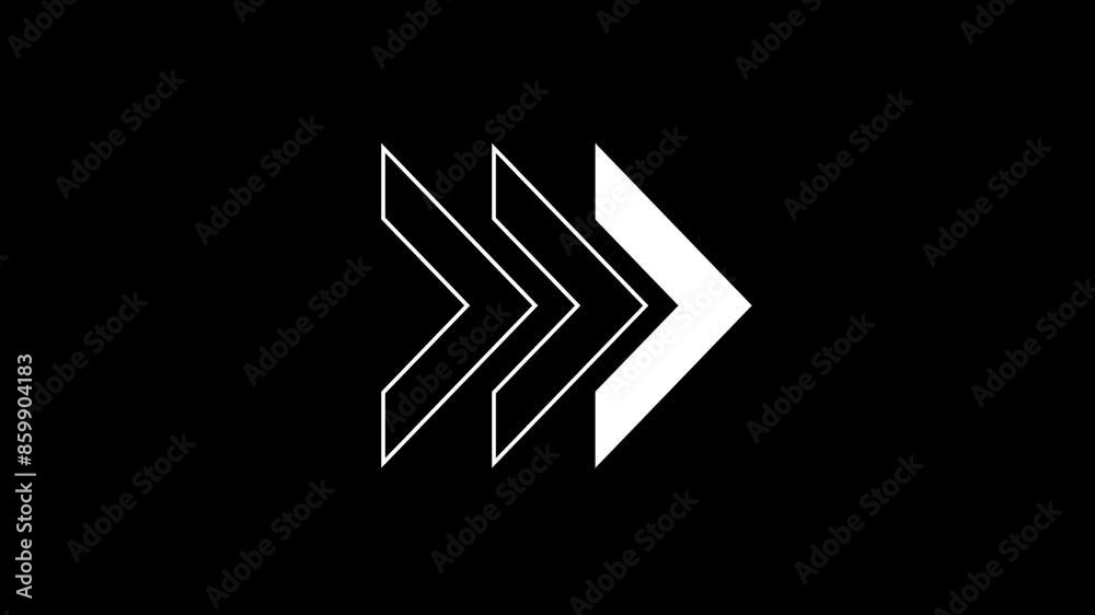 Arrow icon , color five arrows icon with black background Arrow icon , color five arrows icon with black background
