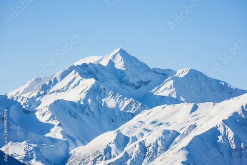 Snow-Covered Mountain Landscape