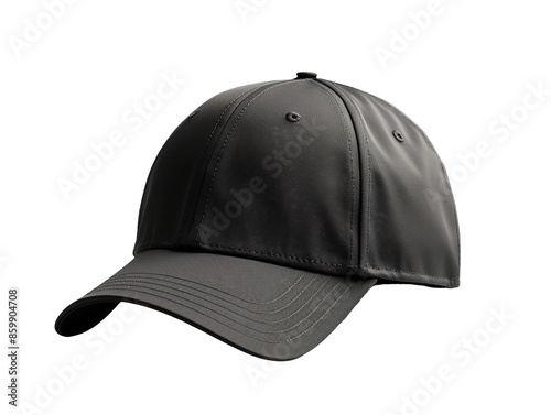 black baseball cap isolated photo