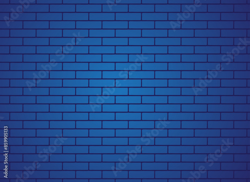 Blue brick wall. Abstract blue brick wall background. Brick wall texture as abstract background. 