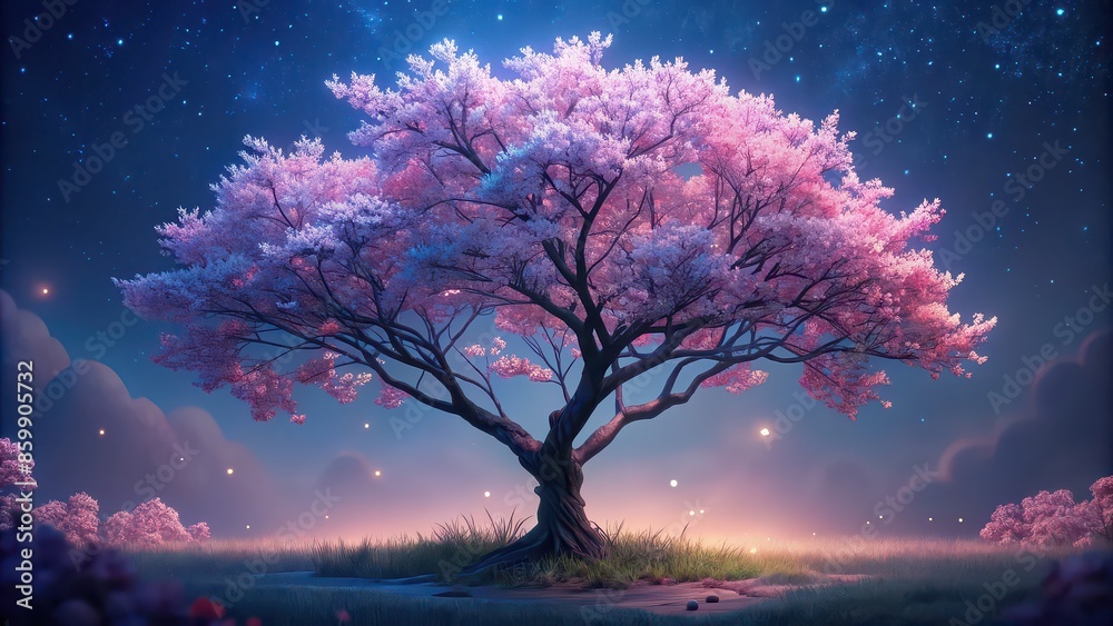 Cherry blossom tree in full bloom with pink flowers , spring, nature, beauty, petals, romantic, season, floral, garden, Japanese, symbol, delicate, fresh, vibrant, outdoor, tranquil