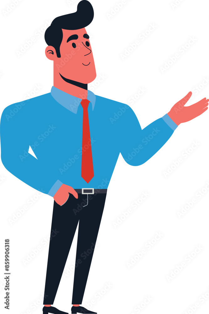 Cartoon businessman in blue shirt.
Flat style stylized cartoon businessman in blue shirt illustration. Cartoon businessman in blue shirt.
Flat style stylized cartoon businessman in blue shirt illustration.