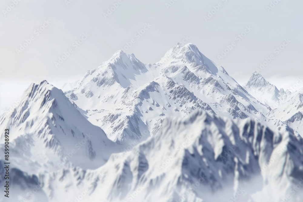 Snowy Mountain Landscape Snowy Mountain Landscape