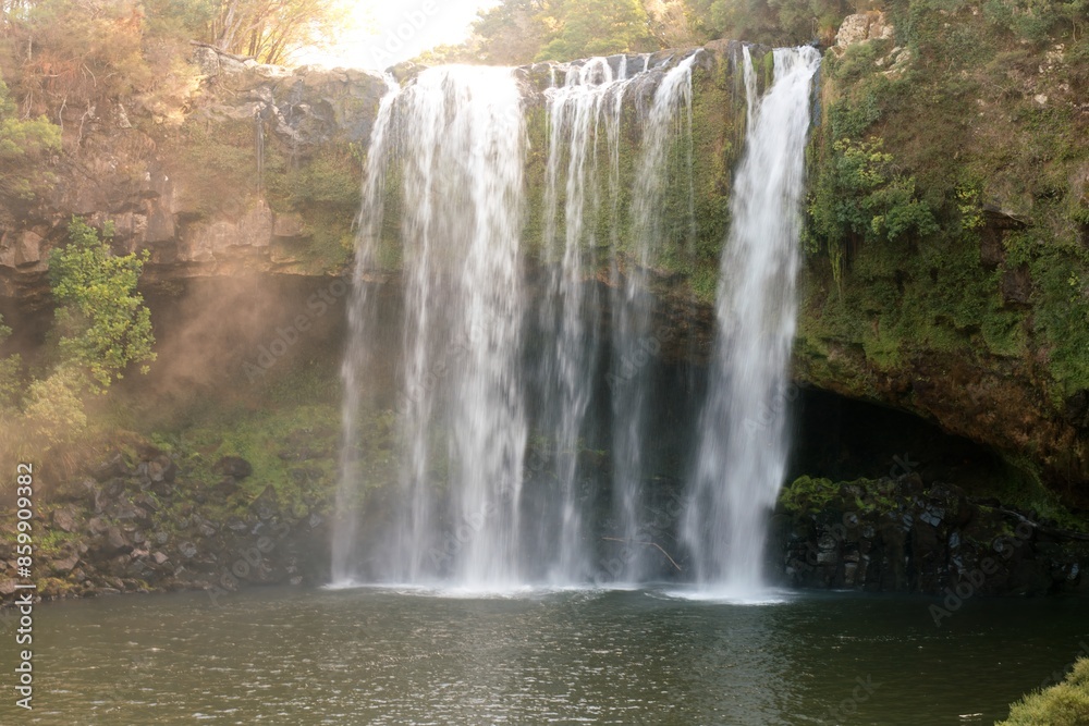 waterfall in the forest, the rainbow falls, new zealand, waterfall in the forest, the rainbow falls, new zealand,