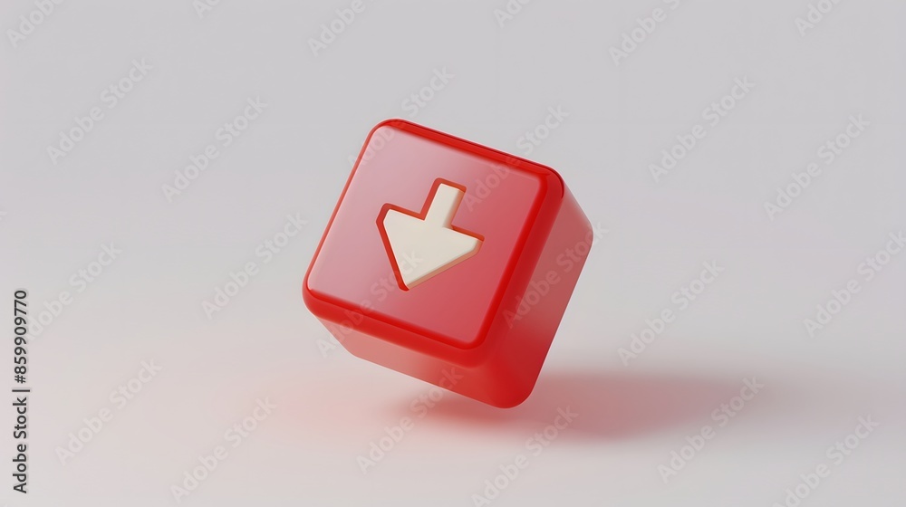 Upload icon, Upload 3d button. Upload symbol on white background - 3d rendering Upload icon, Upload 3d button. Upload symbol on white background - 3d rendering