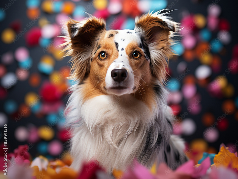 portrait of a dog photo portrait of a dog photo