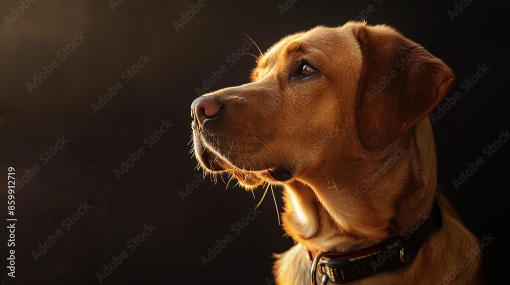 a dog with a dog collar a dog with a dog collar