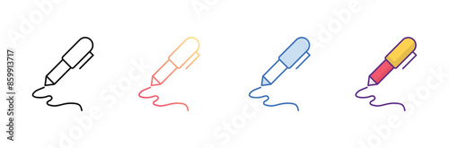 signature recognition icon design with white background stock illustration