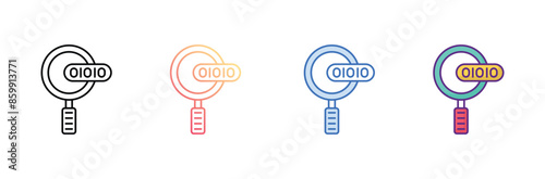 behavioral biometrics icon design with white background stock illustration