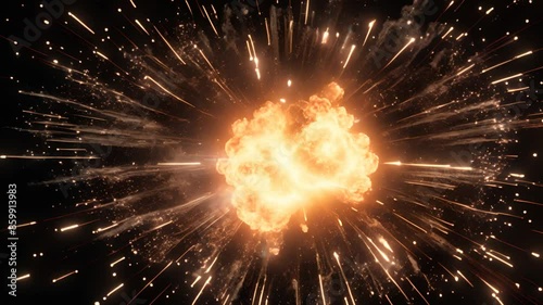 爆発. 大爆発_4. Explosion. Big Explosion. AI generated.
