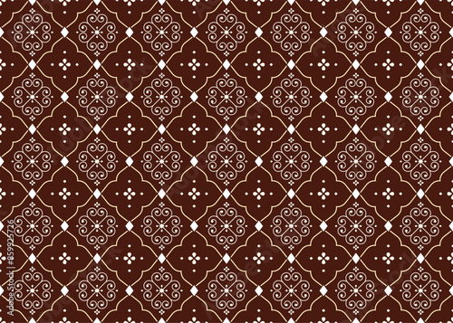 geometric ethnic fabric seamless pattern, design for cloth carpet batik wallpaper background wrapping etc.