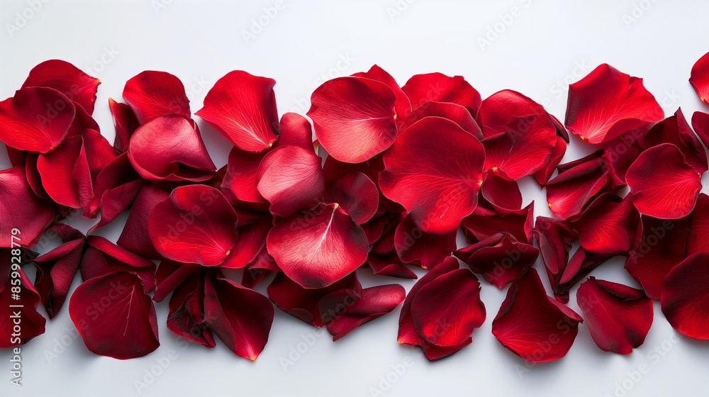 flower petals on white background giving beautiful close up petals