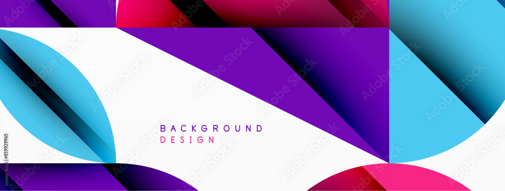 Circle, square and flower petal geometric background. Round shapes composition for wallpaper, banner, background or landing Circle, square and flower petal geometric background. Round shapes composition for wallpaper, banner, background or landing