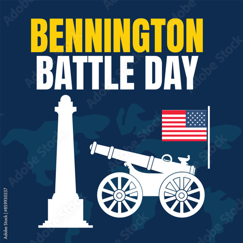 bennington battle day for vector background photo