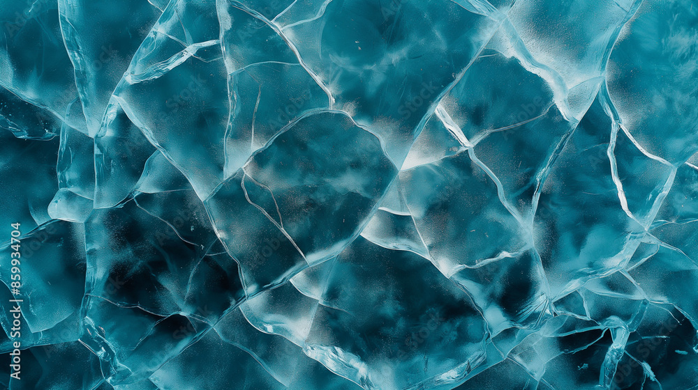 Cracked ice texture with intricate patterns in blue hues. Cracked ice texture with intricate patterns in blue hues.