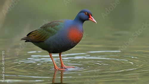 A pretty Cute Gallinule bird