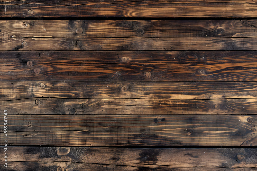 Textured Wooden Planks with Warm Sunlight Reflections
