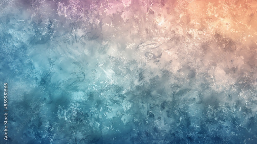 Obraz premium Abstract blue and orange textured background with grunge and vintage elements.