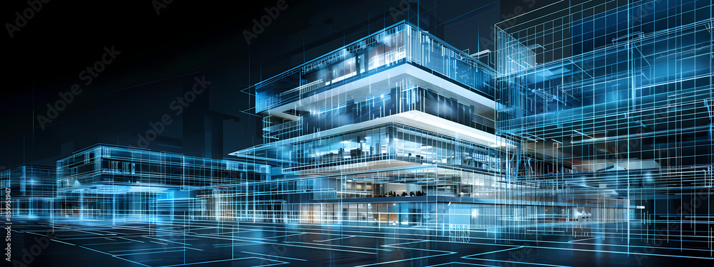 Fototapeta premium High-Tech Architectural Concept