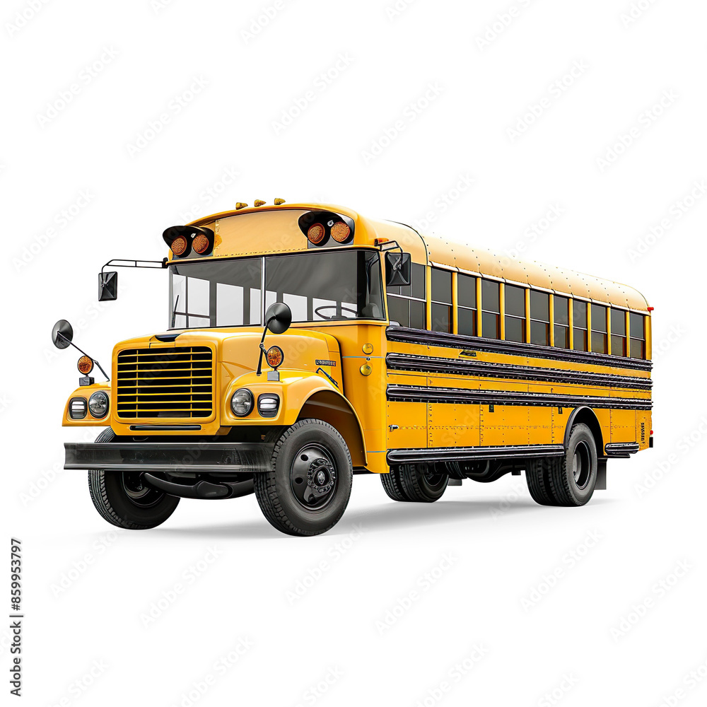 Isolated School Bus on Transparent Background
Isolated School Bus on Transparent Background