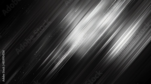 Abstract black and white background with diagonal lines.