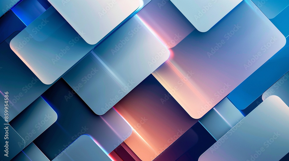 abstract background with diamond and triangle square 3d shapes.