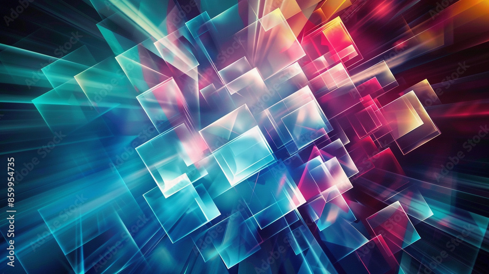 Modern colorful and bright square overlapped pattern on background. colorful square gradient Suit for business, corporate, institution, party, festive, seminar, and talks. Modern colorful and bright square overlapped pattern on background. colorful square gradient Suit for business, corporate, institution, party, festive, seminar, and talks.