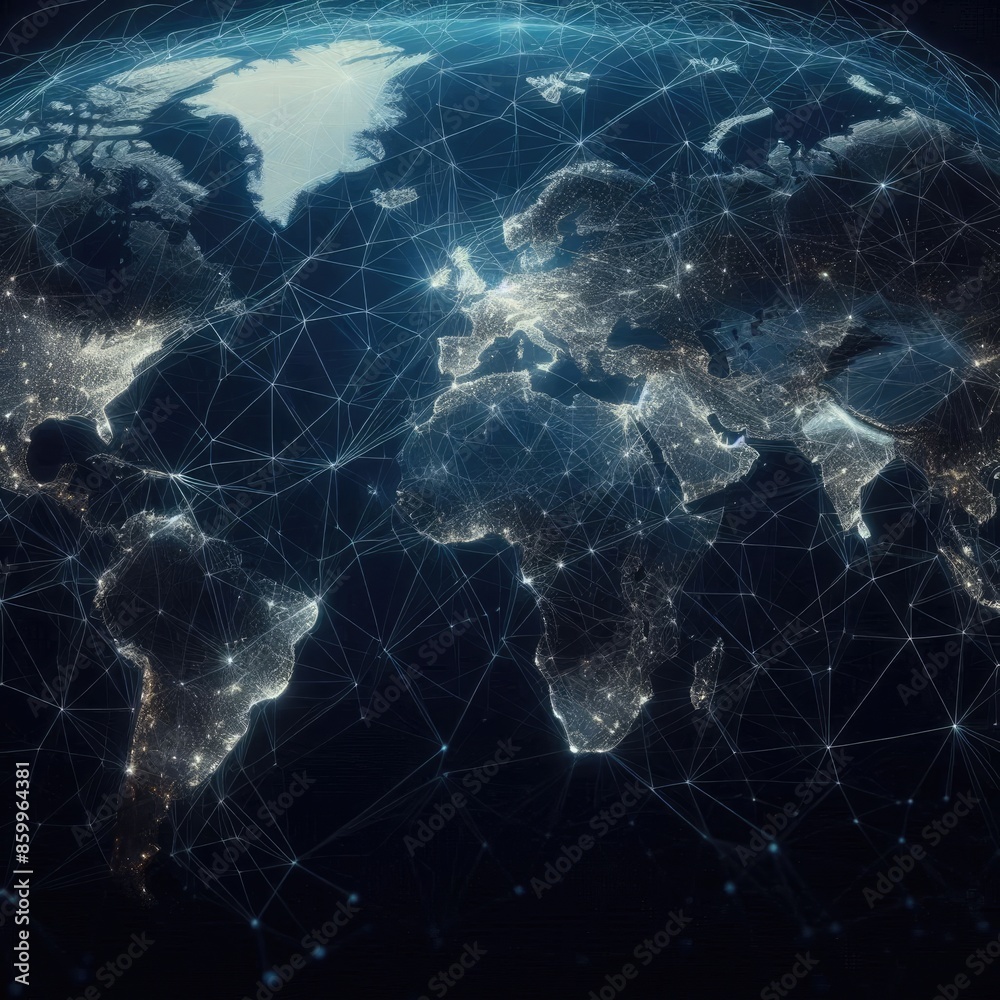 Illustration of Interconnected Countries Illustration of Interconnected Countries