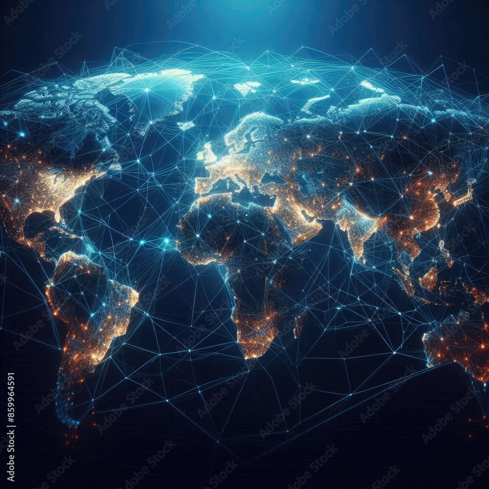 Illustration of Interconnected Countries Illustration of Interconnected Countries