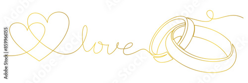 outline of the wedding ring